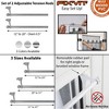 Evideco French Home Goods Adjustable Tension Rod Set, Available in 12"-20", 20"-31", 31"-47", No-Screw Installation Perfect for Café Curtains - 3 of 4