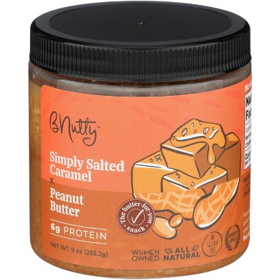 B Nutty Peanut Butter Salted Caramel - Case Of 6 - 9 Oz : Target