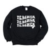 Simply Sage Market Teacher Stacked Wavy Heart Sweatshirt - 2 of 4