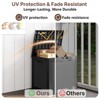Mooxvmoo 30-Gallon Rattan Deck Box. Lockable, Waterproof&Uv-Resistant Outdoor Storage For Patio Furniture, Garden Tools, Cushions & More - 3 of 4