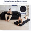 MAXYOYO Convertible Sofa Bed, Pull Out 3 Seater Sleeper Sofa, 2 in 1 Fold Out Floor Couch with Pillows for Living Room - 4 of 4