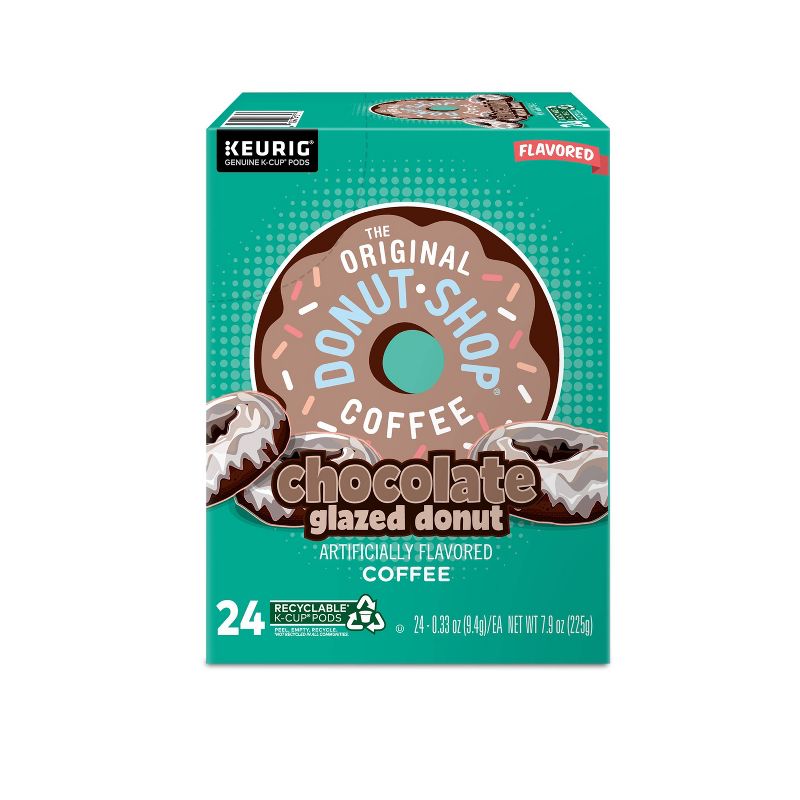 24ct The Original Donut Shop Chocolate Glazed Donut Keurig K-Cup Coffee Pods Flavored Coffee Medium Roast, 4 of 11