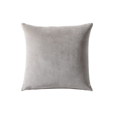 Taupe Lace Reversible Cotton Linen 16" Throw Pillow