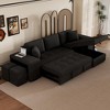 NicBex Sectional Sofa with Storage Chaise & 2 Stools L Shaped Modular Sofa for Living Room & Apartment - 4 of 4
