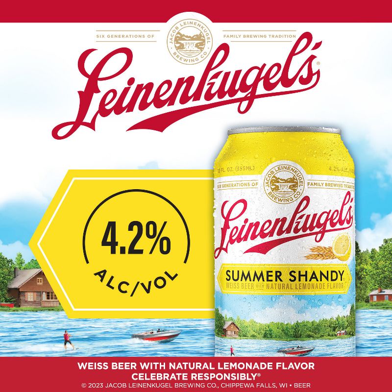 Leinenkugel&#39;s Summer Shandy  Seasonal Beer - 6pk/12 fl oz Bottles, 2 of 9
