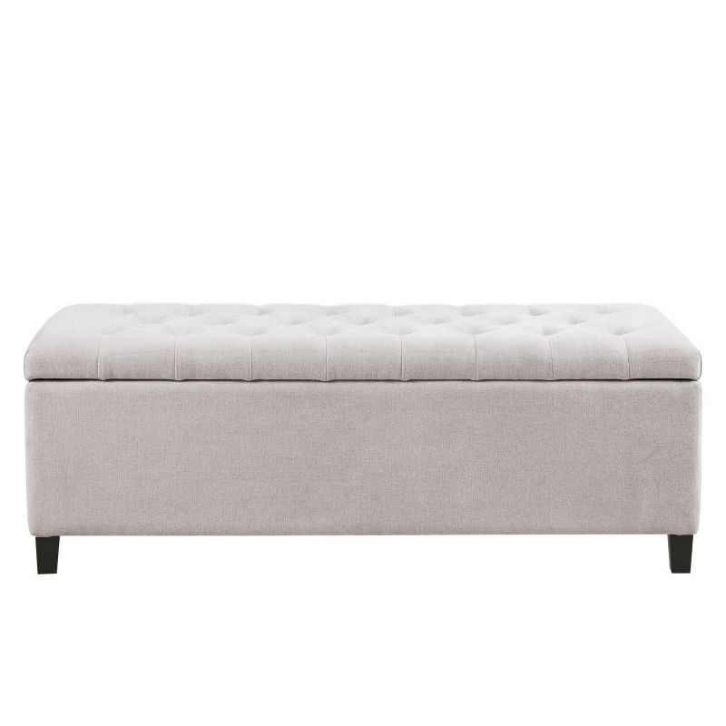 Serena 50.3'' Upholstered Tufted Top Soft Close Storage Bench, Ottoman for Bedroom, Living Room - Maison Boucle, 2 of 9