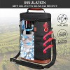 OPUX Wine Bag 2 Bottle Tote Carrier, Leakproof Portable Padded Insulated Cooler Case Travel Picnic Gifts Christmas - 2 of 4