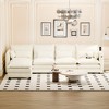 DYHOME Modular Sectional Sofa L Shaped Couch, 4 Seat Sofa Set with Ottoman and Pillows, Chenille Fabric - 2 of 4