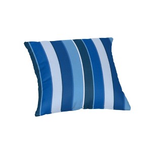 Casual Cushion Stripe Sunbrella Fabric 1-Piece Indoor/Outdoor Square Throw Pillow - 1 of 4