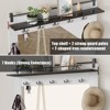 Hall Tree, 77 Inch Entryway Furniture with Shoe Storage Cubbies and Coat Rack, Mudroom Storage Cabinet - 4 of 4