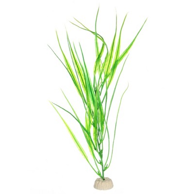 Unique Bargains Plastic Artificial Water Plants Aquarium Decorations Green 12.01" Heigh 1 Pc
