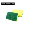 Unique Bargains Soft Non-scratch Scouring Sponge Pad Kitchen Cleaning Pads  Green Yellow 2 Pcs : Target