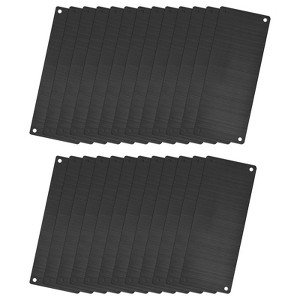 Unique Bargains Stainless Steel DIY Laser Printing Office Engraving Blank Cards 25 Pcs - 1 of 4