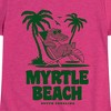 Girls' - Instant Message - Myrtle Beach South Carolina Alligator Fitted Short Sleeve Graphic T-Shirt - 2 of 4