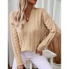BLUEMING Women's V Neck Long Sleeve Pullover Sweater Lightweight Knit Sweaters Novelty Sweaters - 4 of 4