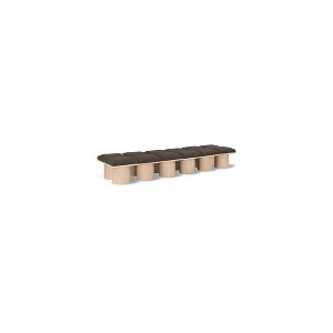 Meridian Furniture,Pavilion Boucle Fabric Bench - 1 of 4