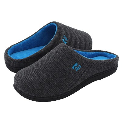 Grey memory foam store slippers