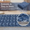 Modern Washable Area Rug, Non Slip Stain Rsistant Braided Print Carpet, Throw Mat for Bedroom Living Room Dining Room Home Decor - 3 of 4