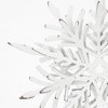 NAYSAYE Party Decoration and Accessories Iron Snowflake Hanging Ornament Set for Holiday Celebration and Christmas, White, 1.8"*6.3"*0.09" - 3 of 4