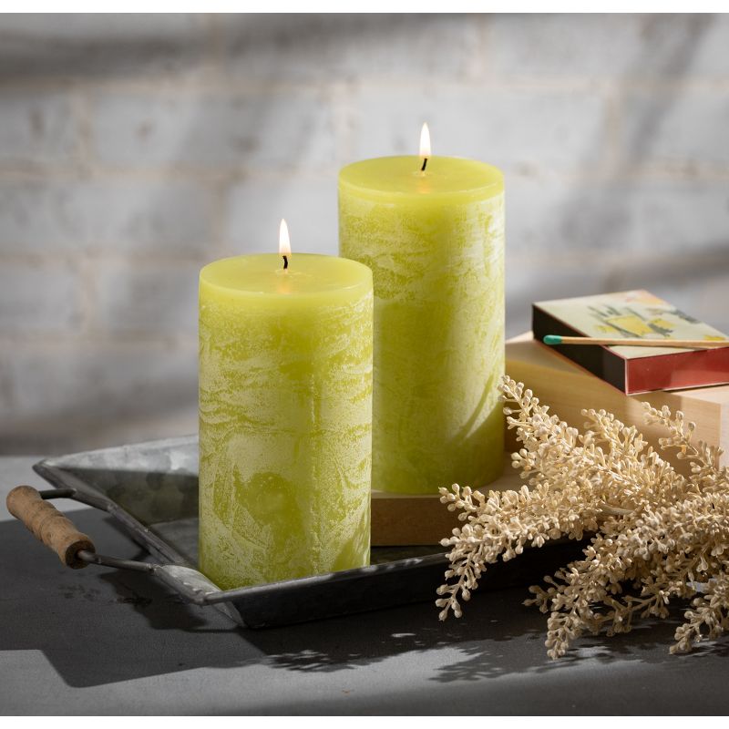 Green Grape Pillar Candles - Set of 2, 2 of 5