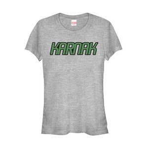 Juniors Womens Marvel Inhumans Karnak Logo T-Shirt - 1 of 3