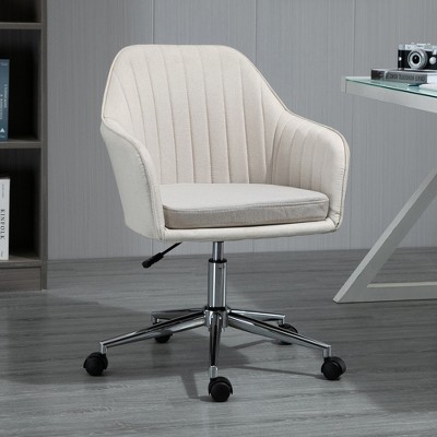 VYNXARIA Mid-Back Task Chair - Stylish Fabric Swivel Desk Chair for Home & Office