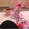 Pink Reflective Rainbow Dog Socks from the Sock Panda (Women's Sizes Adult Medium) - image 2 of 4