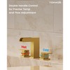 YAWWALK 8 in. Widespread Bathroom Faucet with Waterfall Spout, Double Handle - 4 of 4