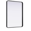 Elegant Lighting Contour Metal Rectangle Mirror 30x40 in Black - 4 of 4