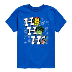 Boys' - Marvel - Ho Ho Ho Short Sleeve Graphic T-Shirt - 1 of 4