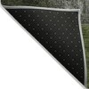 Olive Green And Artichoke Green Patchwork Washable Indoor Outdoor Area Rug - 4 of 4