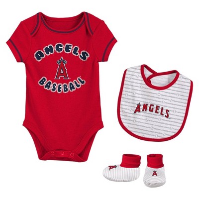 Image of MLB Los Angeles Angels Infant Boys' Short Sleeve Layette Set - 6-9M