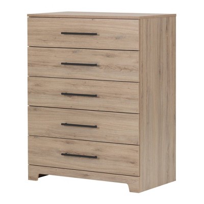 Primo 5 Drawer Chest Rustic Oak - South Shore