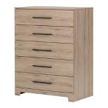 Primo 5 Drawer Chest Rustic Oak - South Shore