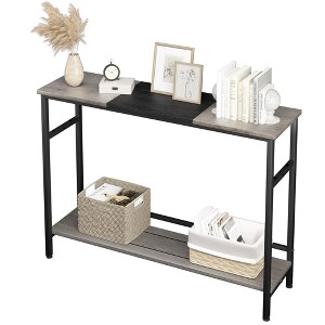 Whizmax 2 Tier Entryway Table, Console Tables with Storage, Sofa Table with Adjustable Shelf for Entryway, Living Room, Hallway, Bedroom - 1 of 4