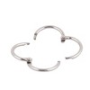 Unique Bargains Office Scrapbooking Book Loose Leaf Ring Keychain Metal Binder Clips 0.8x0.8x0.1inches Silver Tone 20 Pcs - 2 of 3
