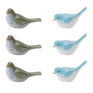 Stoneware Bird Figurine (Set of 6) - 1 of 4