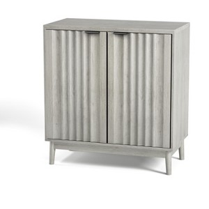 NicBex 3-Doors Sideboard,Kitchen Storage Cabinets with Adjustable Shelves for Kitchen and Dining Room,White/Black/Gray - 1 of 4