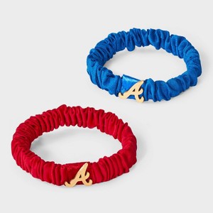 Bijoux Sport by Luv Aj MLB Logo Silky Hair Ties 2pc - 1 of 3