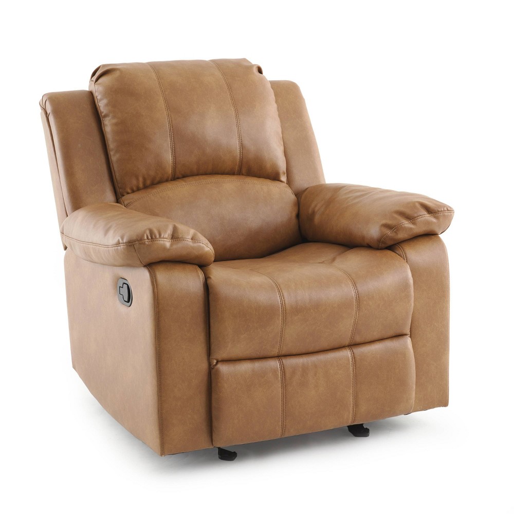 Photos - Rocking Chair Comfort Pointe Clifton Recliner Saddle Brown