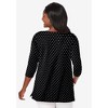 Jessica London Women's Plus Size Stretch Cotton Boatneck Tunic - 3 of 4