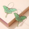Moth Butterfly Earrings.Punk Insect Drop Earrings Color Acrylic Moth Wing Earrings Statement Black Earrings Party Jewelry for Women - 4 of 4