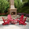 WestinTrends Malibu 5-Piece HDPE Folding Adirondack Chair Outdoor Patio Conversation Set - 2 of 4