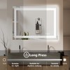 Anti-fog LED Bathroom Mirror with Dual Light Source and Three Lighting Modes, White - 3 of 4