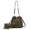 MKF Collection Larissa Vegan Leather Women’s Bucket Hobo Handbag with Wallet by Mia K - 2 of 4