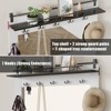 Hall Tree, 77 Inch Entryway Furniture with Shoe Storage Cubbies and Coat Rack, Mudroom Storage Cabinet with 3 Drawers and 2 Mirrors, 7 Coat Hooks - 3 of 4