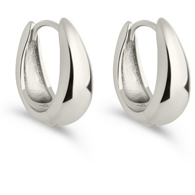 SHINE by Sterling Forever Lavina Polished Micro Hoop Earrings