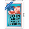 Trends International Join Army Navy Marines Framed Wall Poster Prints - 3 of 4