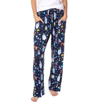 Disney Womens' Tinker Bell Sleep Never Land Map Symbols Pajama Pants Black  : Target