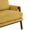 Okak Modern Velvet Accent Chair Living Room Chair with Upholstered Mid-Century Stylish Armchair with Rubber Wood Legs for Reading Room Bedroom - 2 of 4